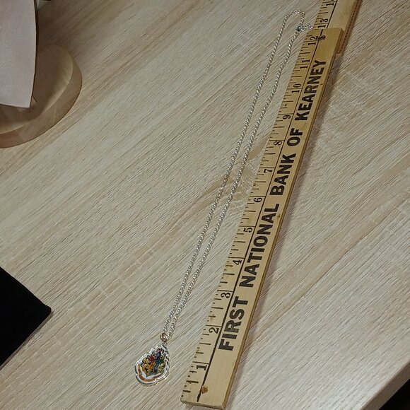 Silver Tone Brass Harry Potter Hogwarts Pendant Necklace Jewelry #104 - Picture 7 of 11